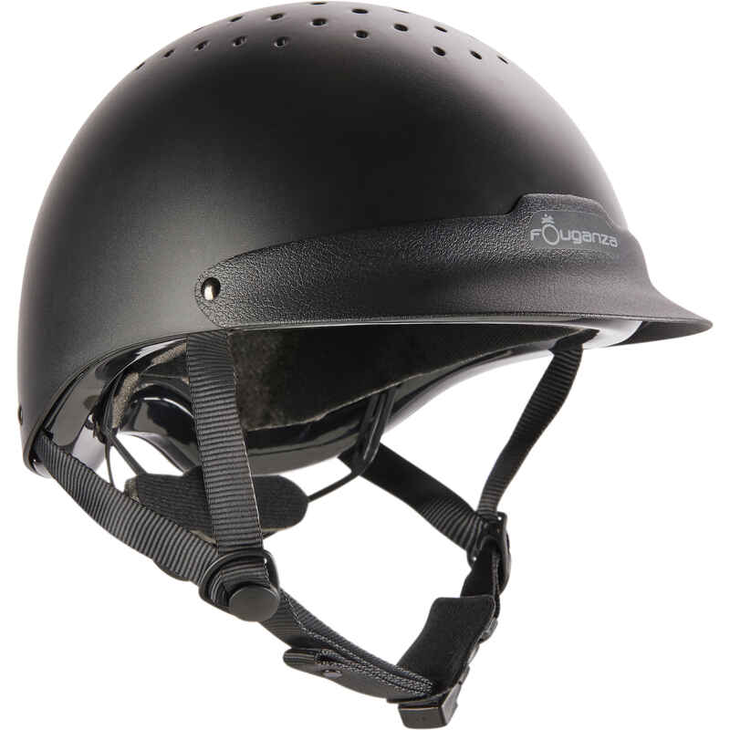 Casco Equitación 100 Fouganza negro