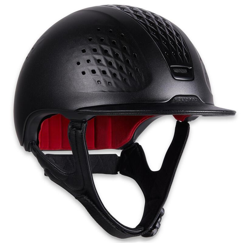 Casque équitation 900 noir + sac