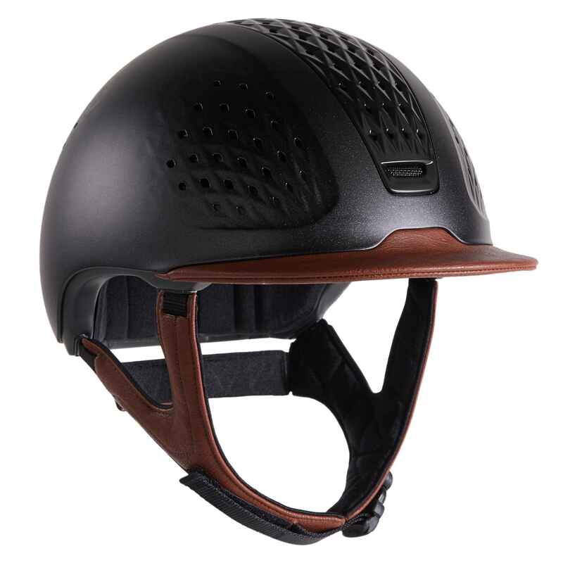 Reithelm 900 braun/schwarz mit Helmtasche