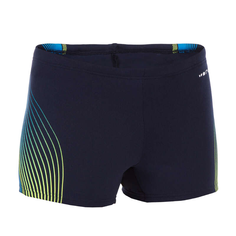 BOY'S SWIMSUITS Swimming - Boys' Boxer Fit - Blue Yellow NABAIJI - Swimwear