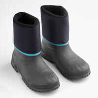 حذاء التدفئة الطويل المقاوم للماء  للأطفال للمشي لمسافات طويلة في الجليد – أزرق