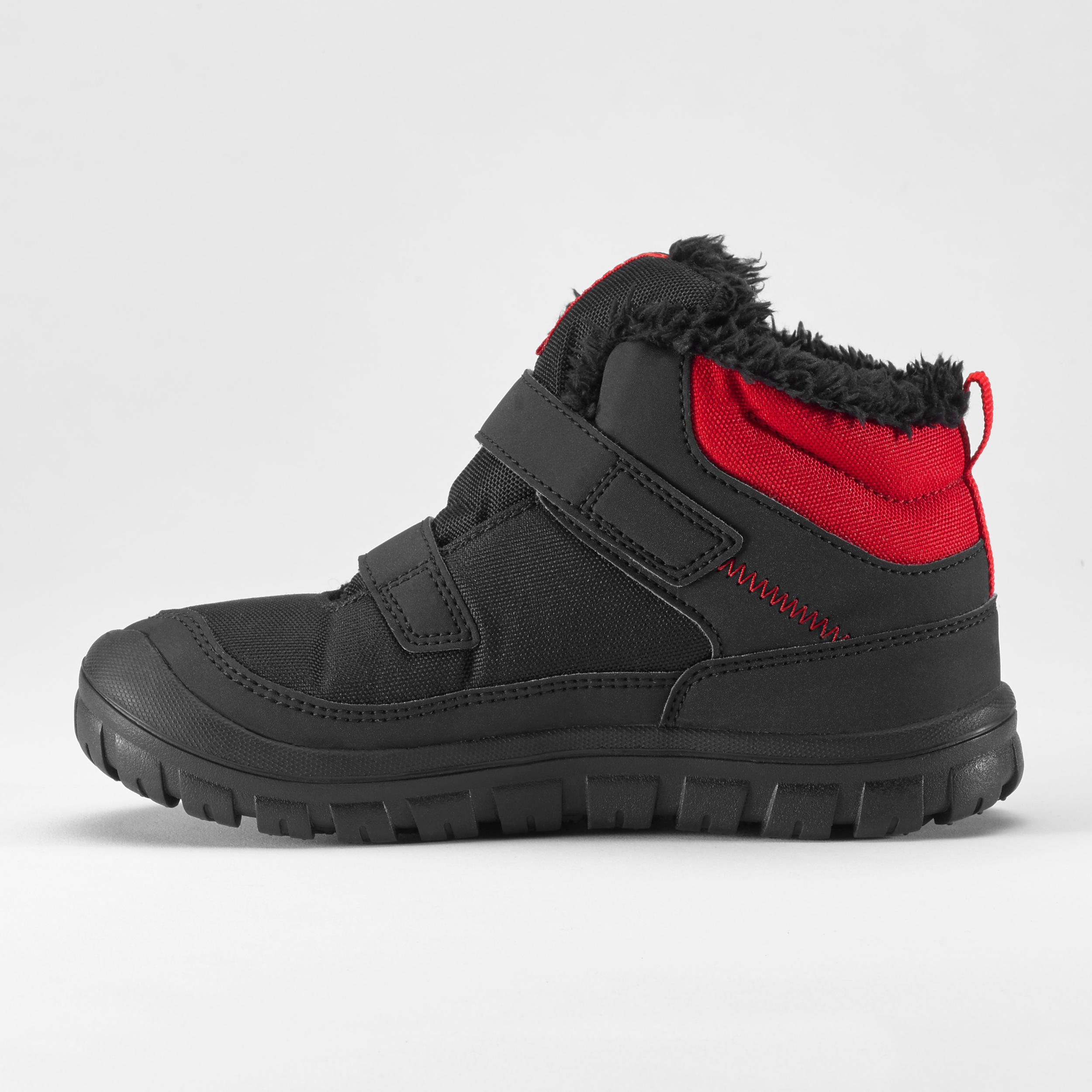 Kids' Winter Boots - SH 100 Black/Red - QUECHUA