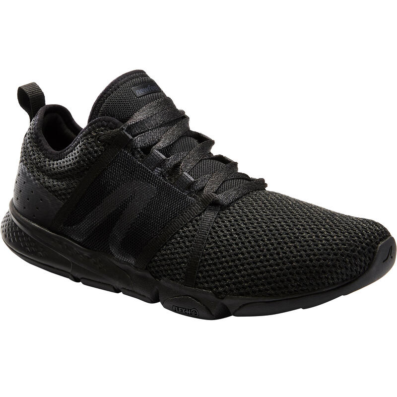 Herensneakers voor sportief wandelen PW 540 Flex-H+ full zwart