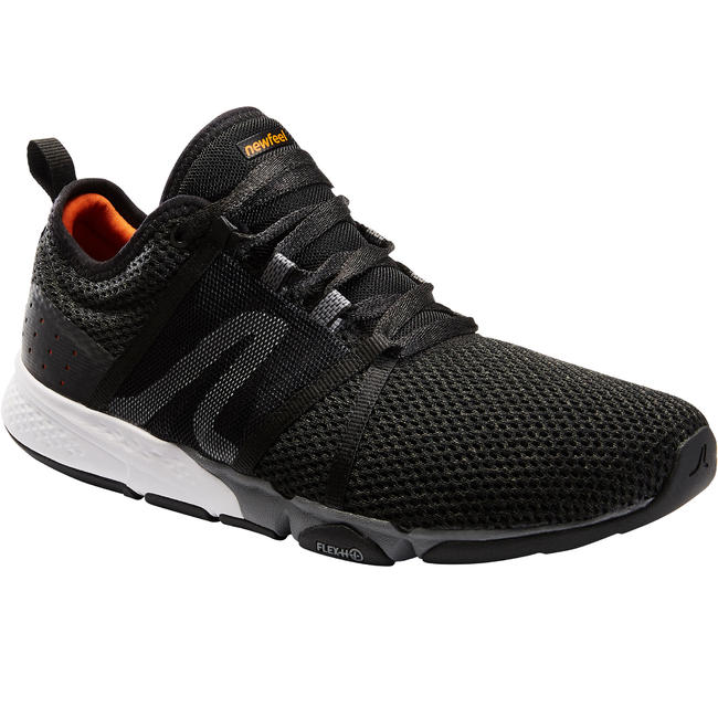 Buy Walking Shoes for Men PW 540 Online - Black/Orange ...