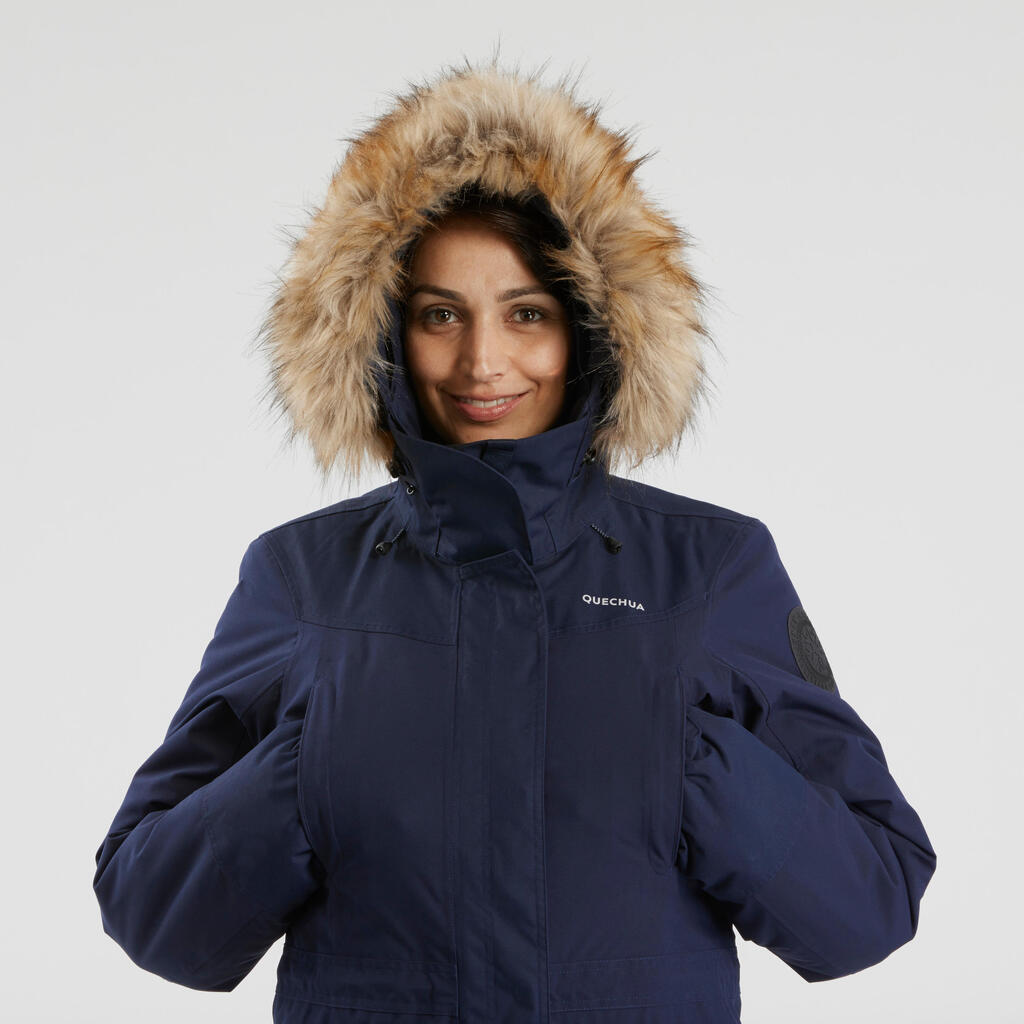 Women's Hiking Warm Waterproof Parka SH500 U-Warm