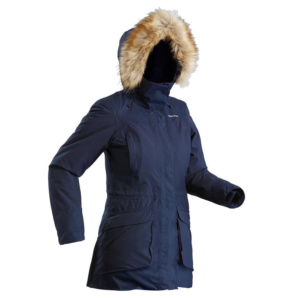 Women's Hiking Warm Waterproof Parka SH500 U-Warm