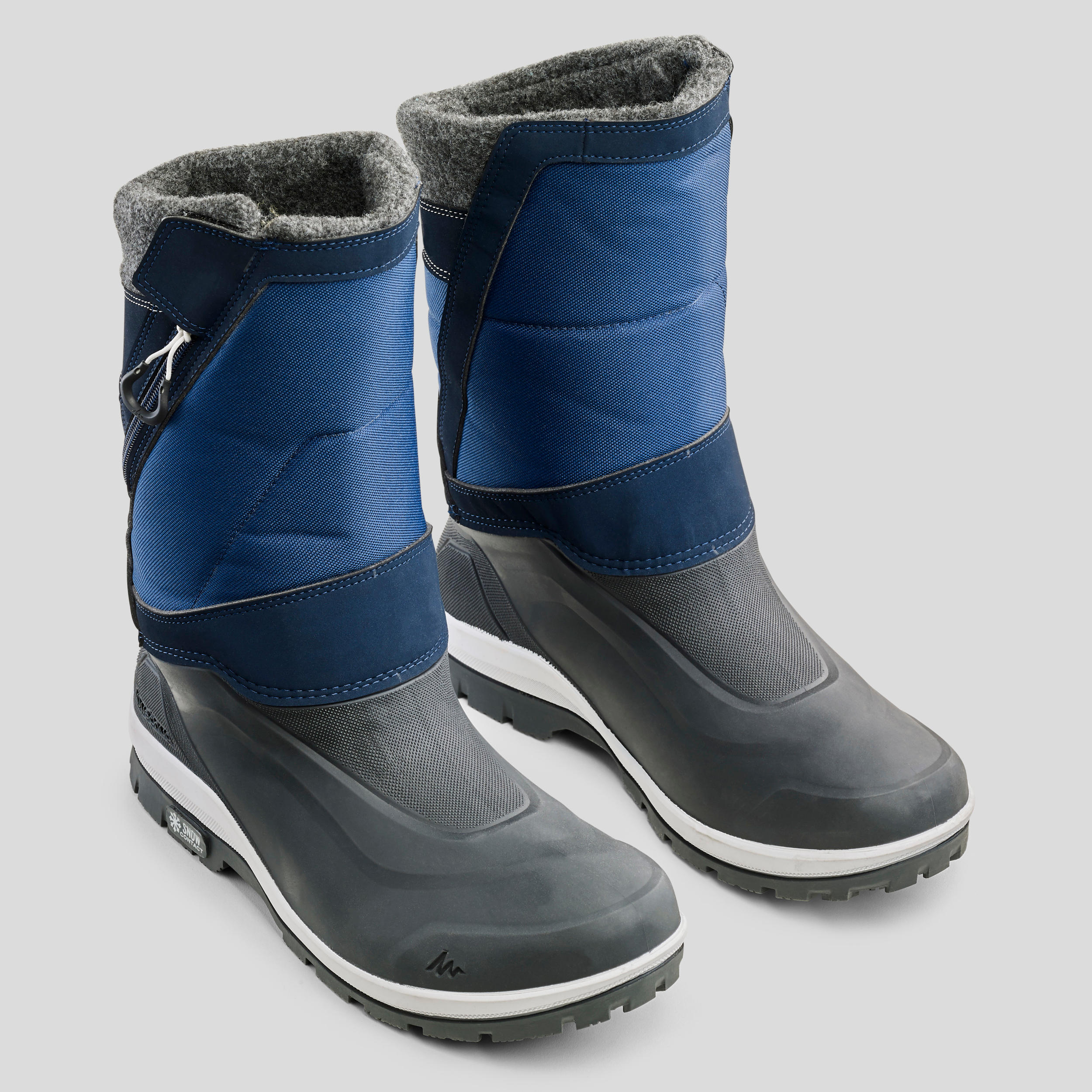 Men's Warm Waterproof  Snow Hiking Boots - SH500 X-WARM -  Zip. 5/6