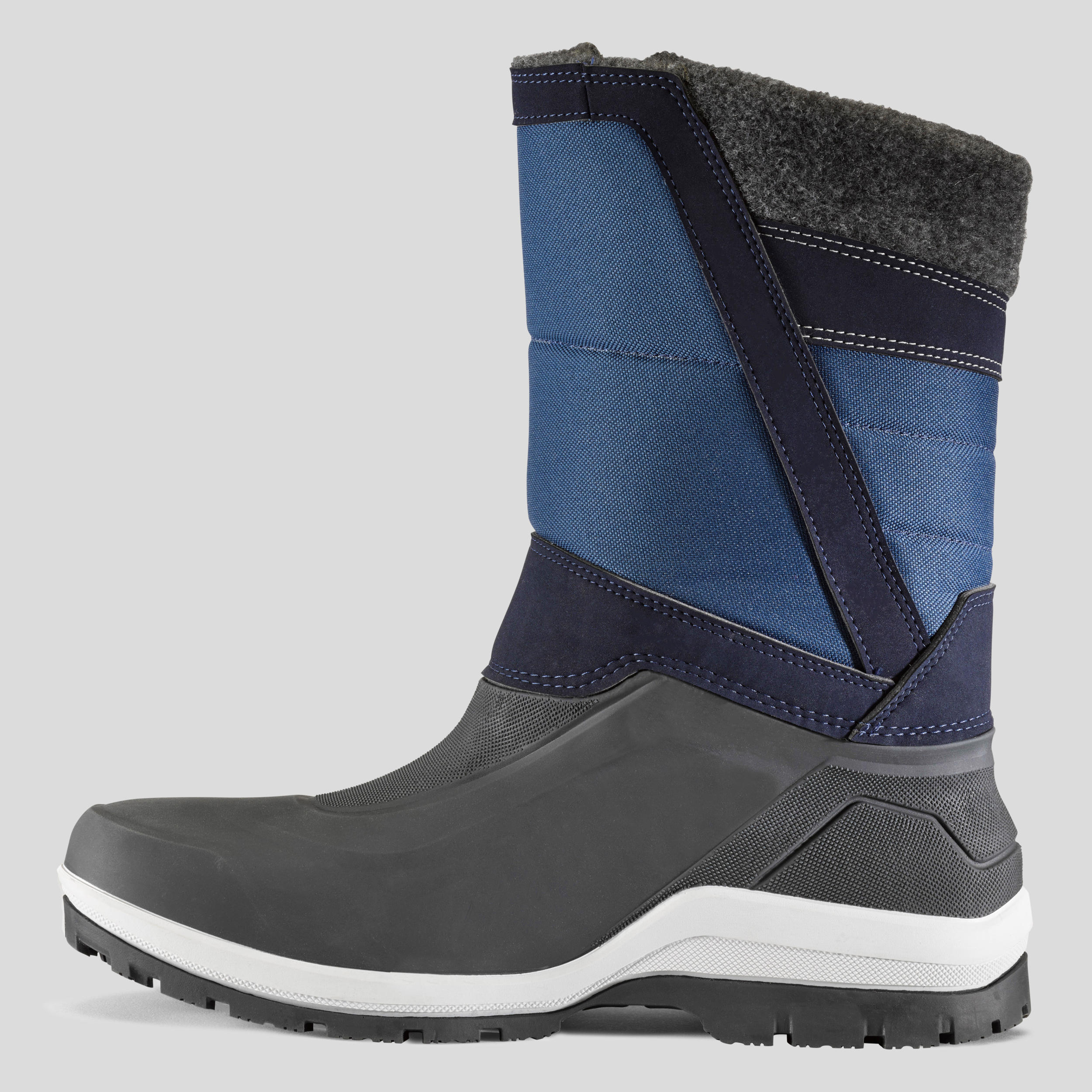 Men's Warm Waterproof  Snow Hiking Boots - SH500 X-WARM -  Zip. 4/6