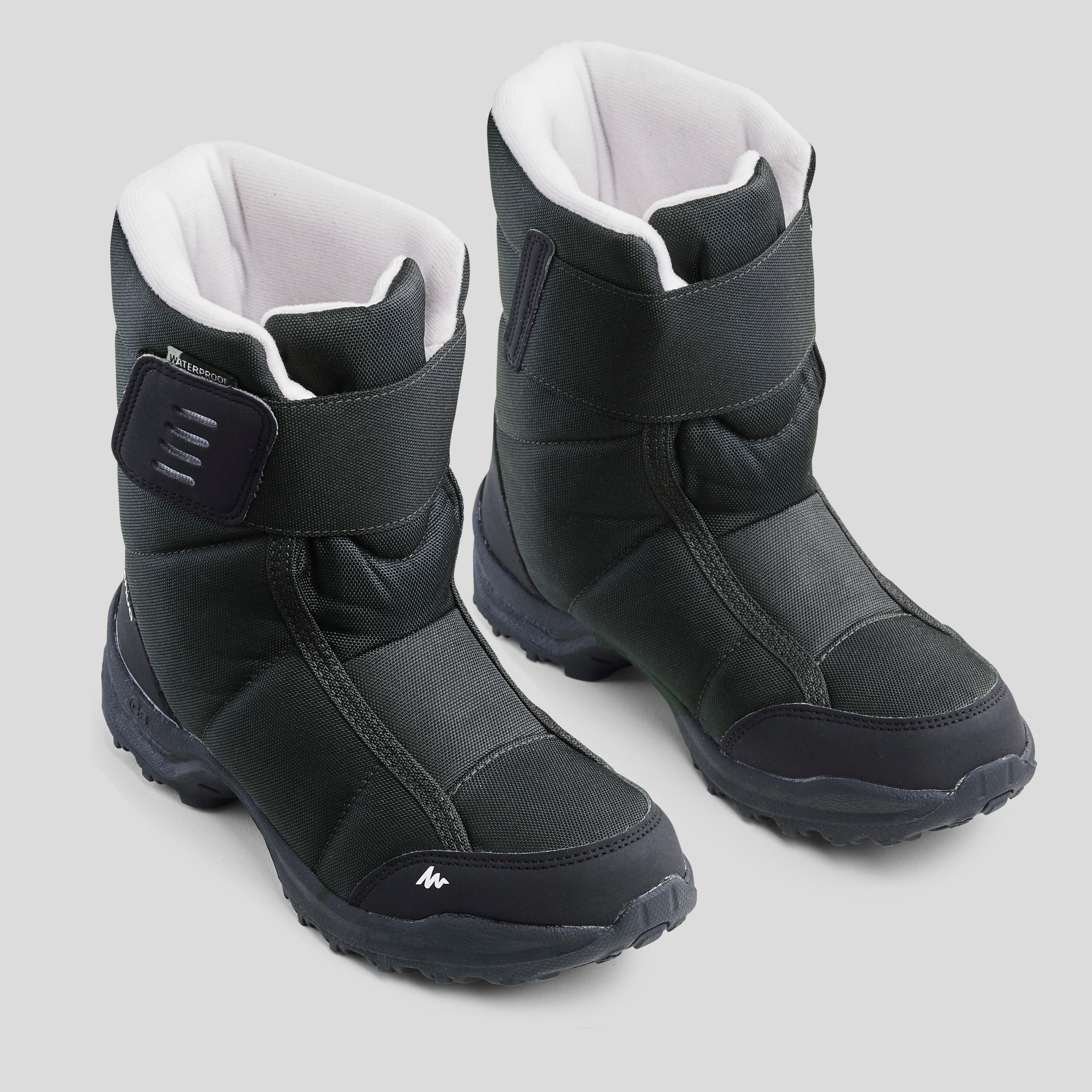 Kids’ warm waterproof snow hiking boots SH100 - Velcro Size 7 - 5.5  2/11