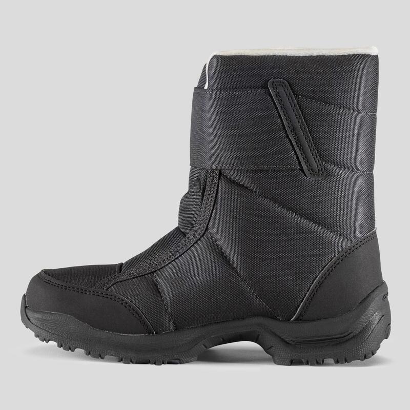 Schneestiefel Kinder Gr. 24–38 Klett warm wasserdicht Winterwandern - SH100 grau