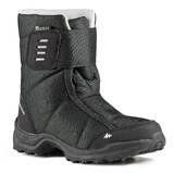 Kids’ Warm Waterproof Snow Boots - SH100 hook and loop strap - Size 24–38