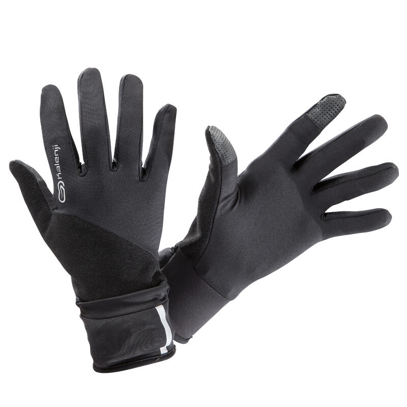 Běžecké rukavice s integrovanými palčáky Evolutiv By Night černé 