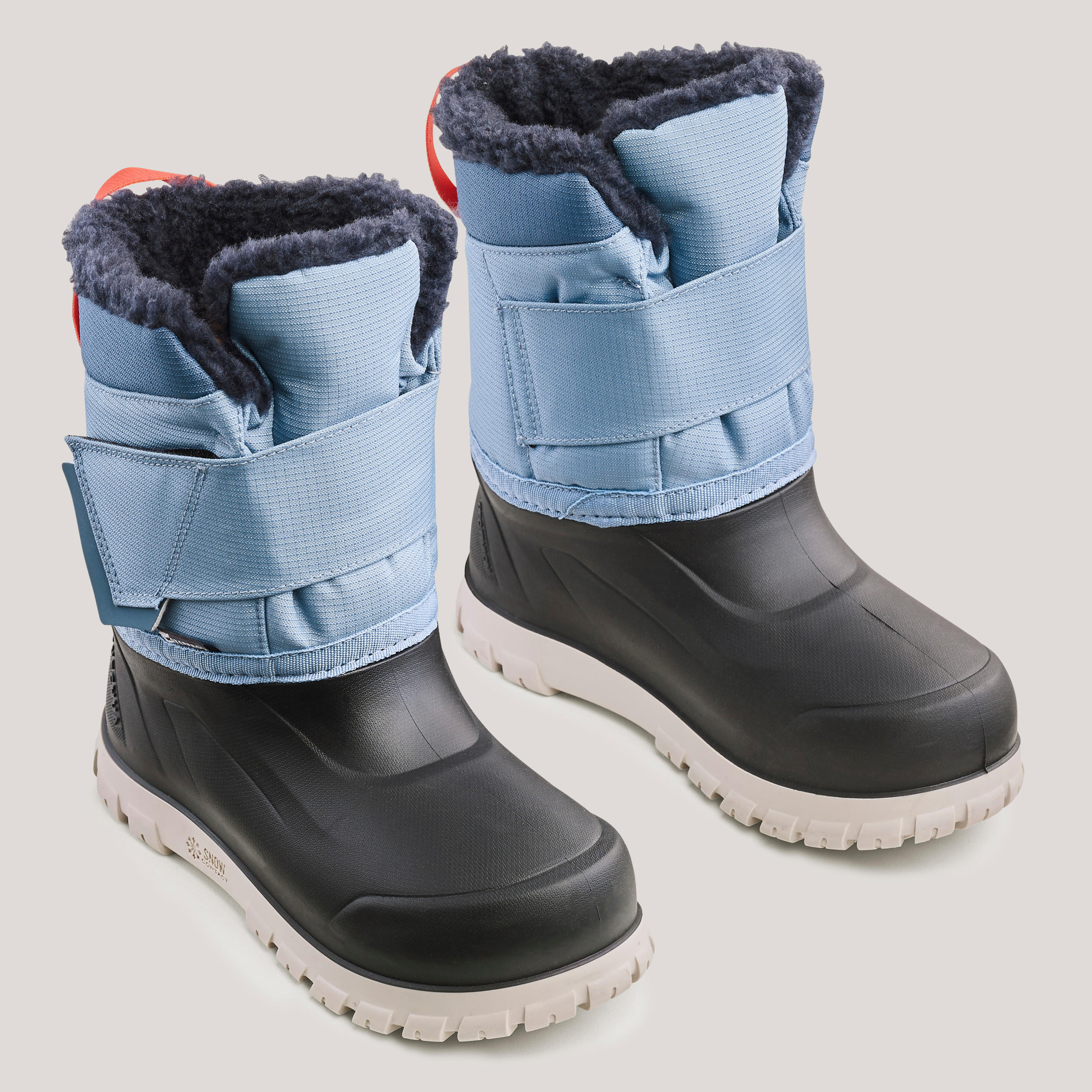Kids’ warm and waterproof hiking boots, UK JR sizes 7-10, SH500 2/5