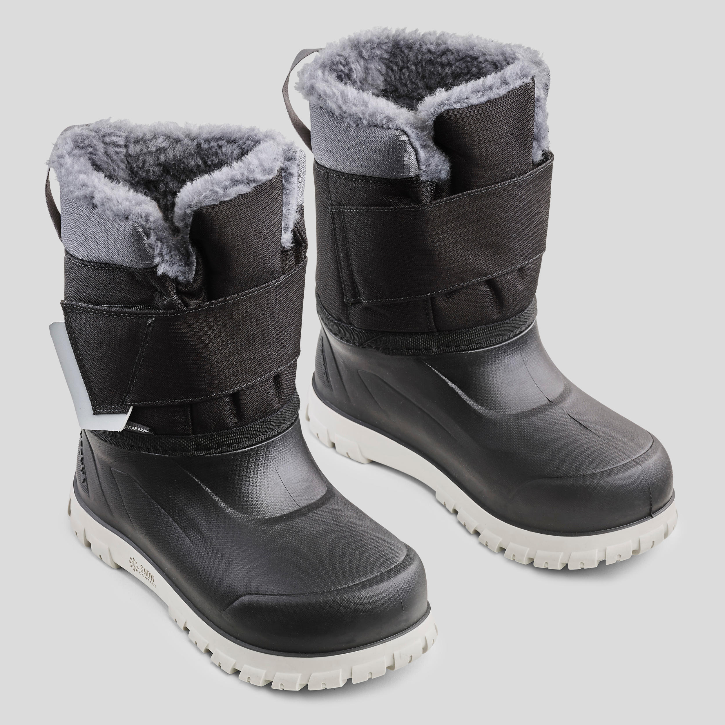 KIDS’ WARM AND WATERPROOF SNOW BOOTS - SH500 X-WARM 4/5