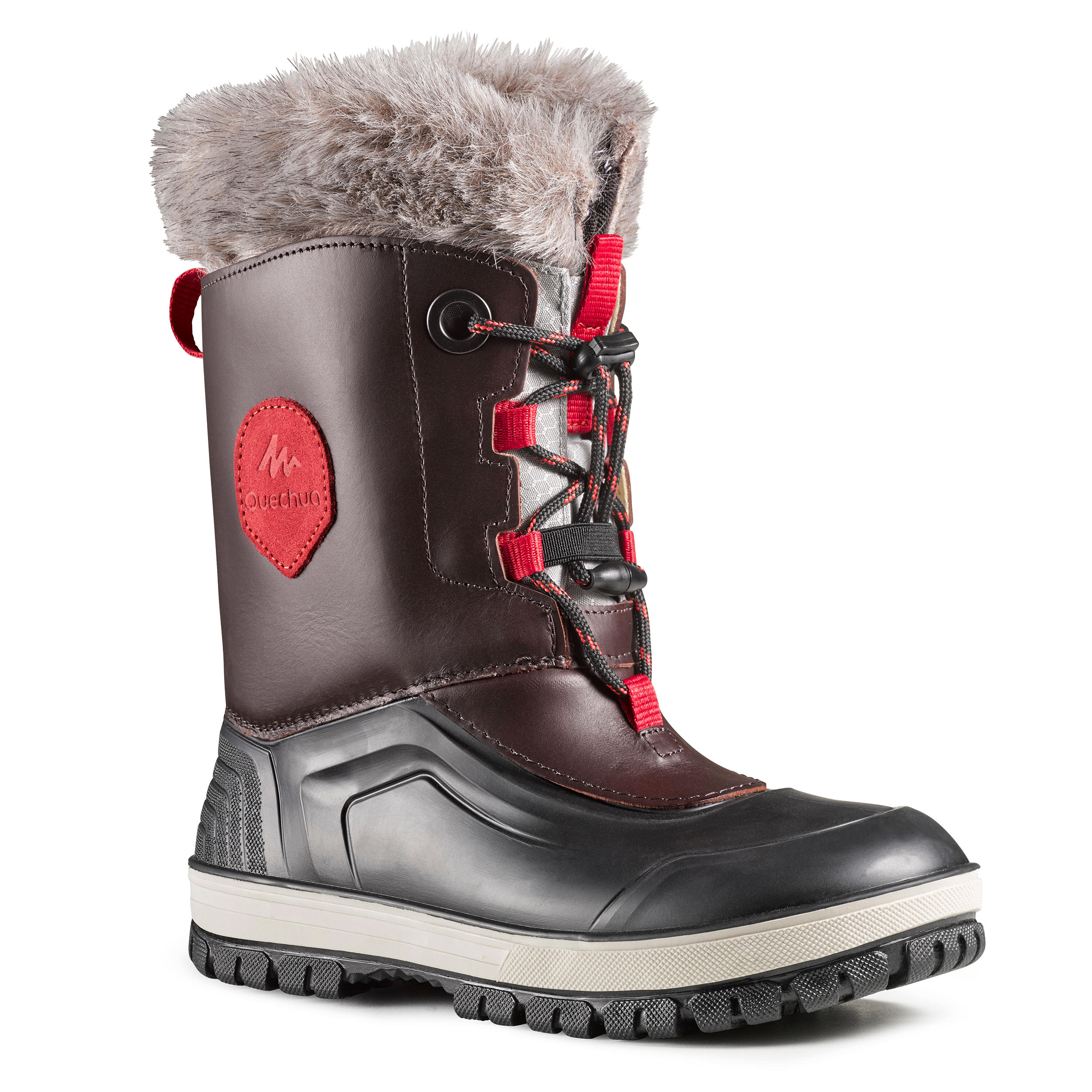 KIDS' WARM AND WATERPROOF SNOW BOOTS 