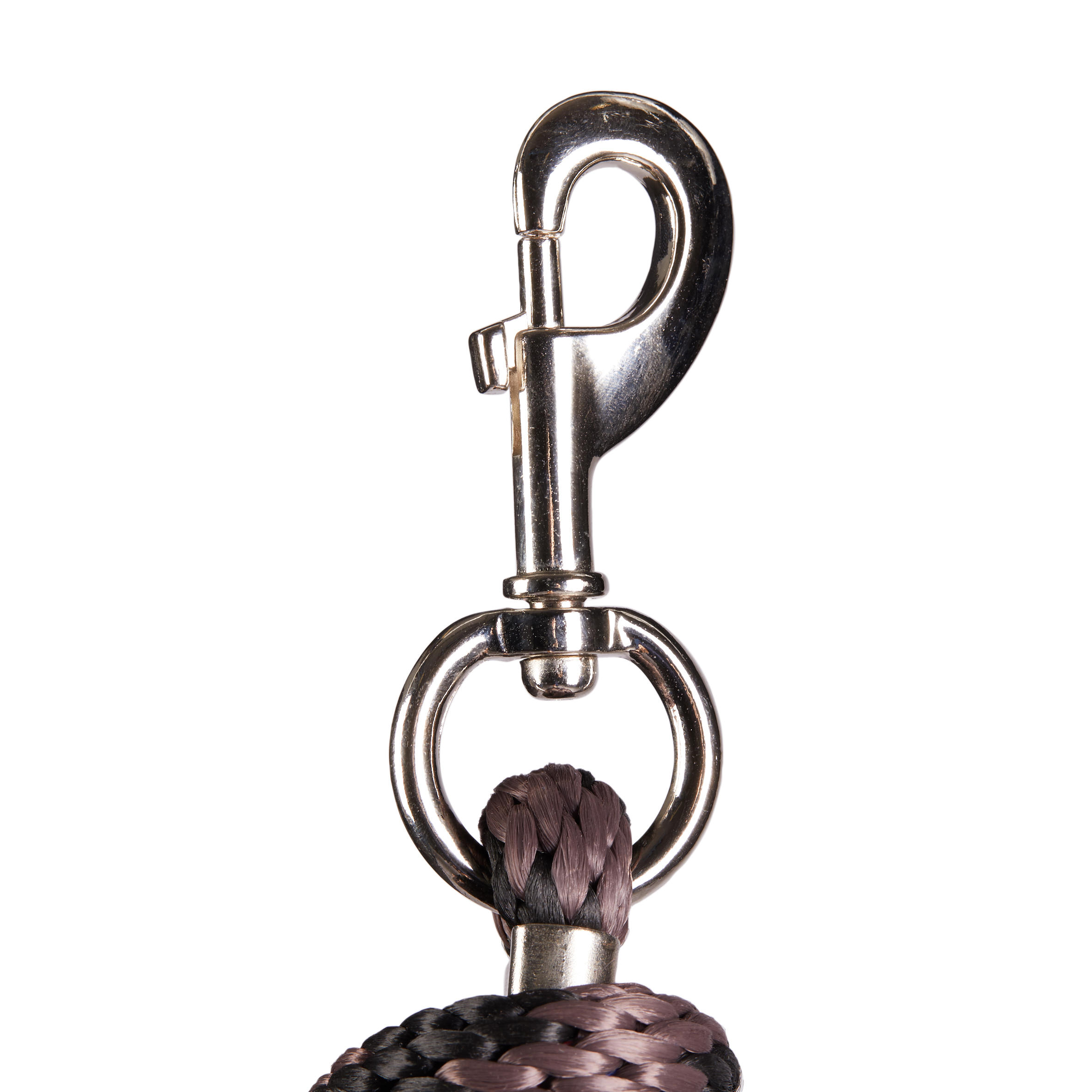 Horse Riding Leadrope for Horse and Pony 500 - Brown/Black 2/3