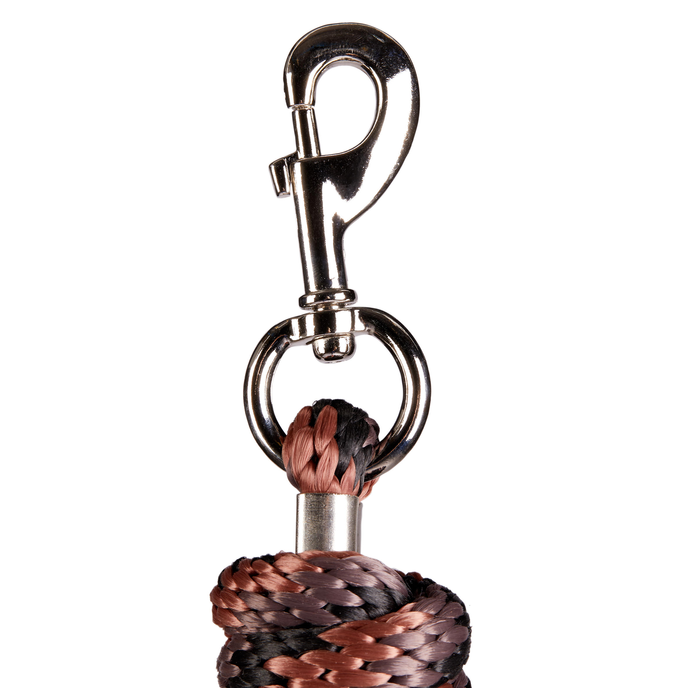 Horse & Pony Riding Leadrope - 500 Brown - FOUGANZA