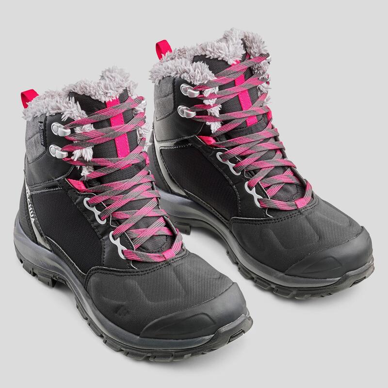 Buty turystyczne damskie Quechua SH500 mountain Mid wodoodporne