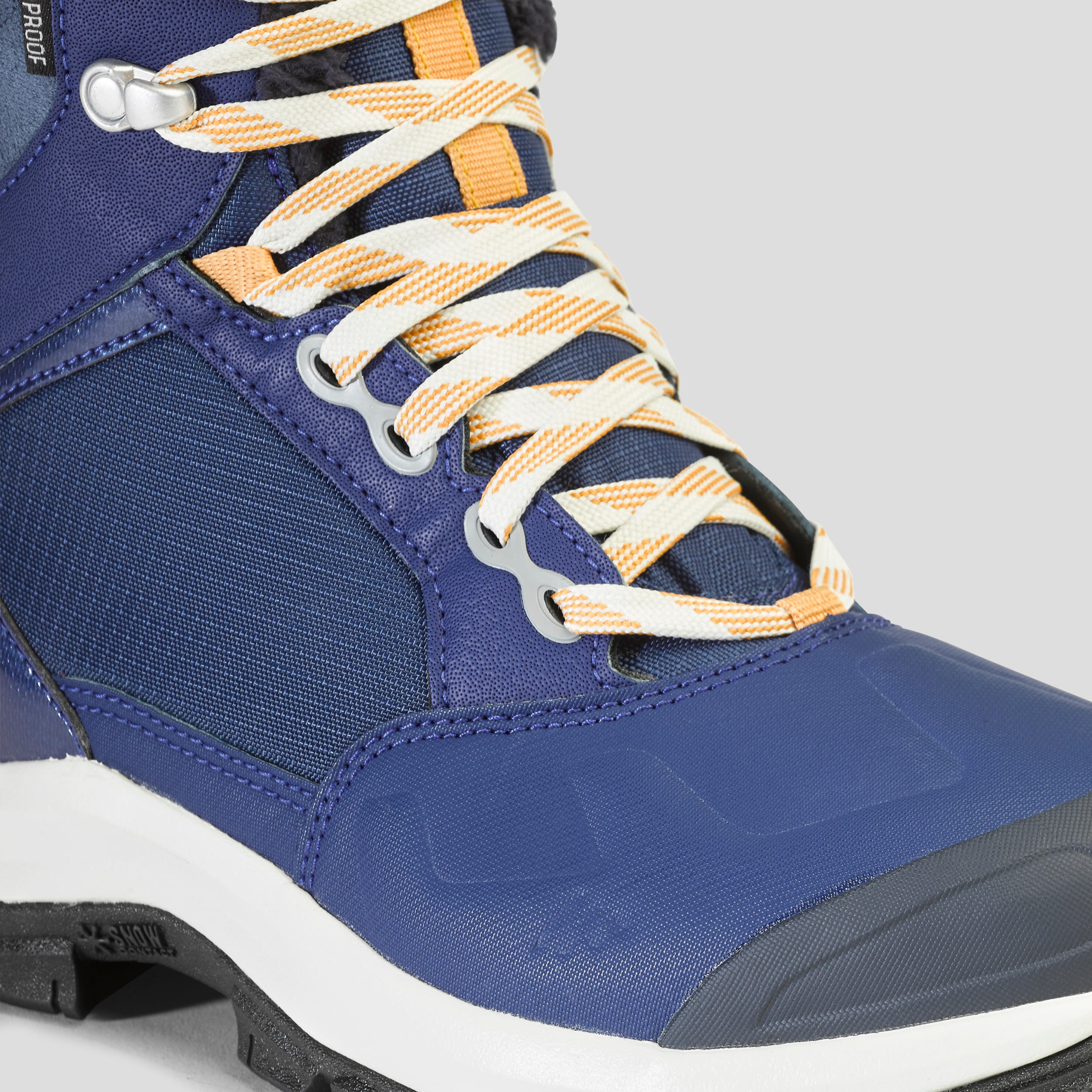 Chaussures de randonnée neige femme SH520 x-warm mid bleu 7/11
