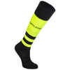 Detské vysoké ponožky na rugby R500 žlté, čierne