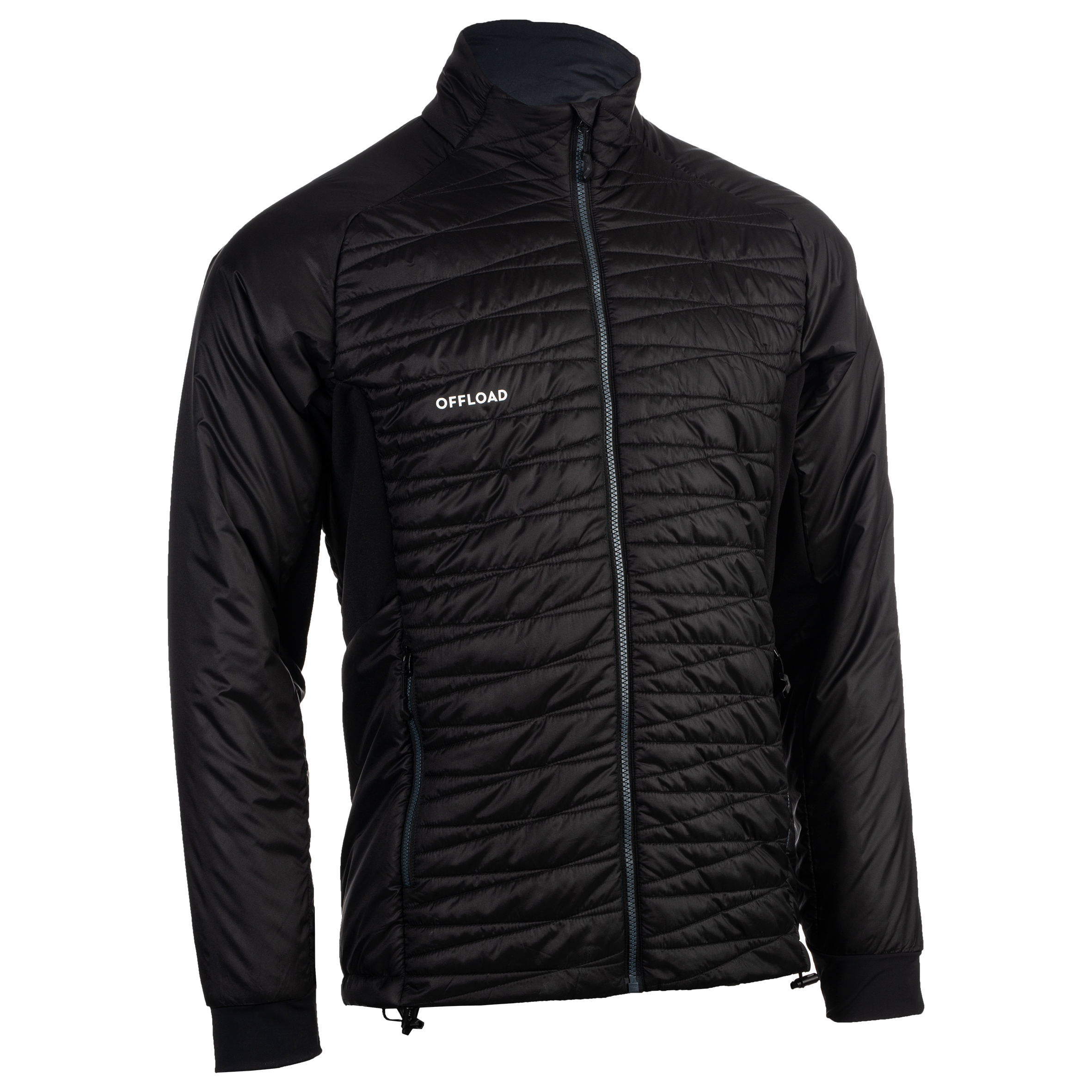 Doudoune club coach rugby zip 500 adulte noir - Rugby - OFFLOAD- Clubs - Entreprises - Collectivités - Associations