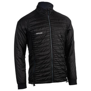 CHAQUETA ACOLCHADA CLUB COACH RUGBY CREMALLERA 500 ADULTO negro