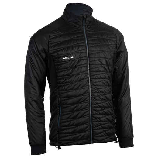 
      Wattierte Jacke Rugby Club Coach ZIP 500 Erwachsene schwarz
  