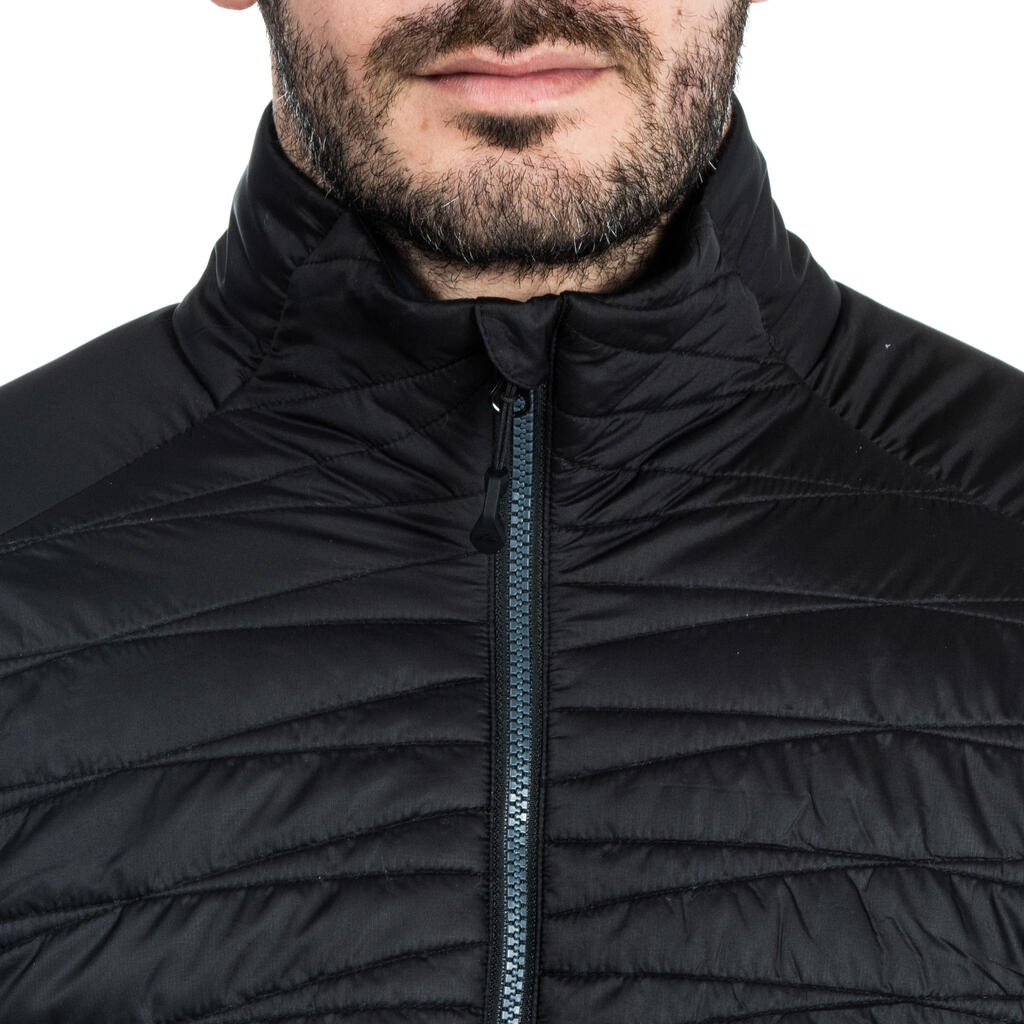 Wattierte Jacke Rugby Club Coach ZIP 500 Erwachsene schwarz