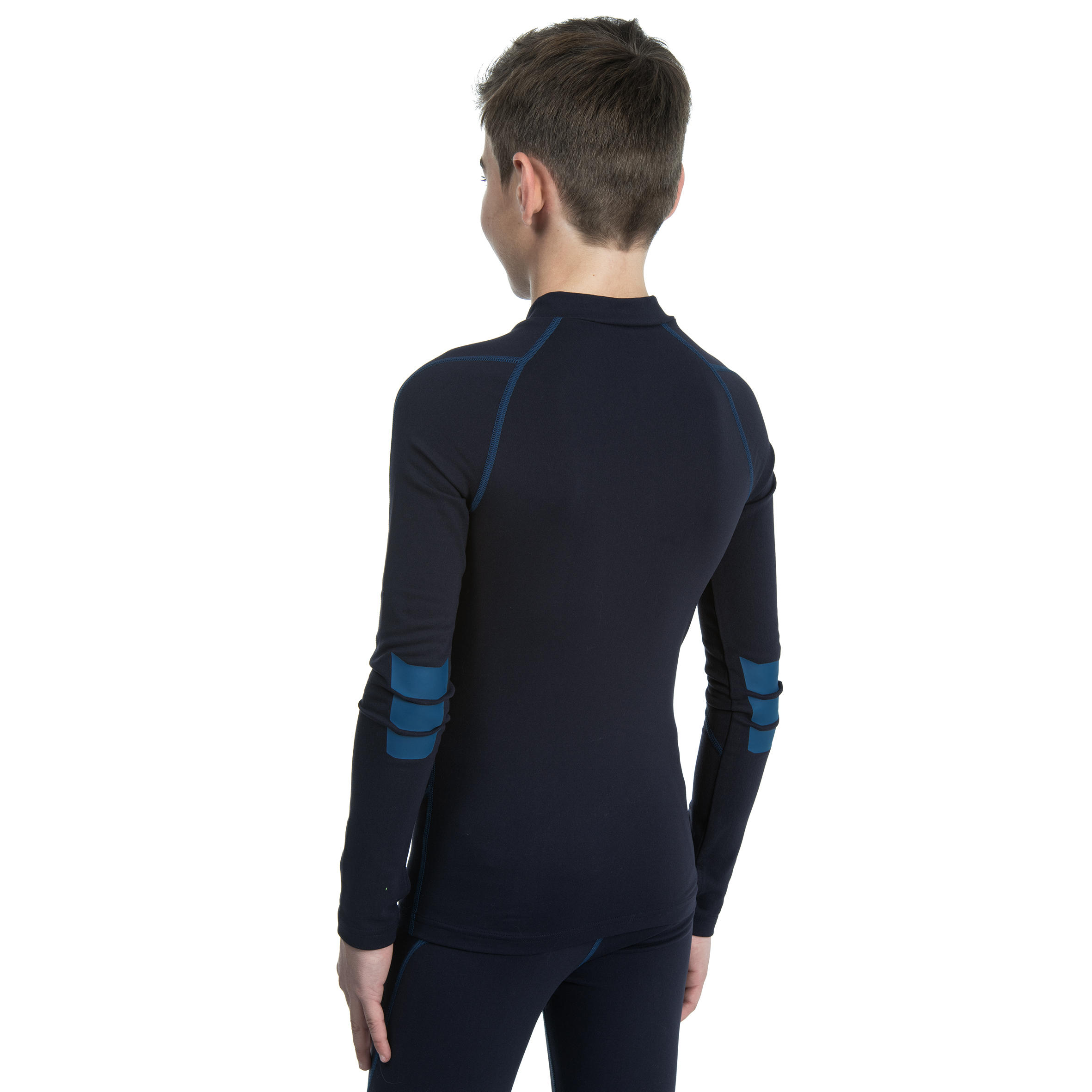 R500JR Kids' Rugby Long-Sleeved Base Layer - Blue 4/14