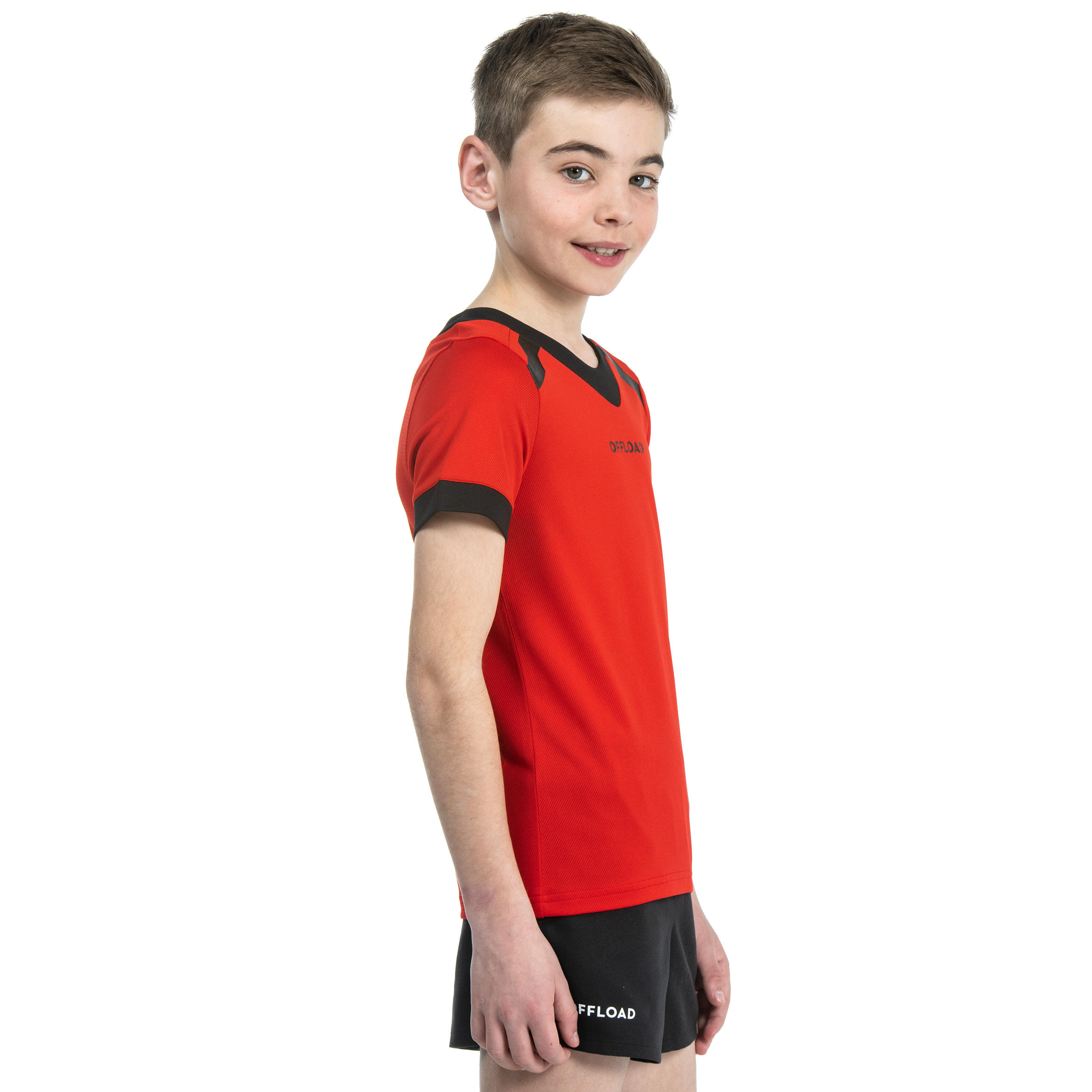 Kids' Rugby Shirt R100 - Red 6/8