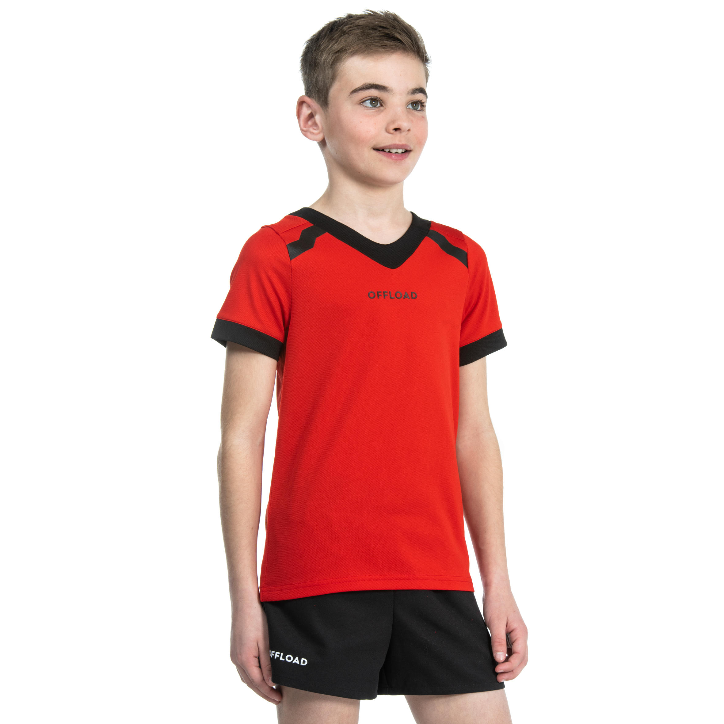 Kids' Rugby Shirt R100 - Red 5/8
