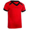 Rugbytrikot R100 Kinder rot