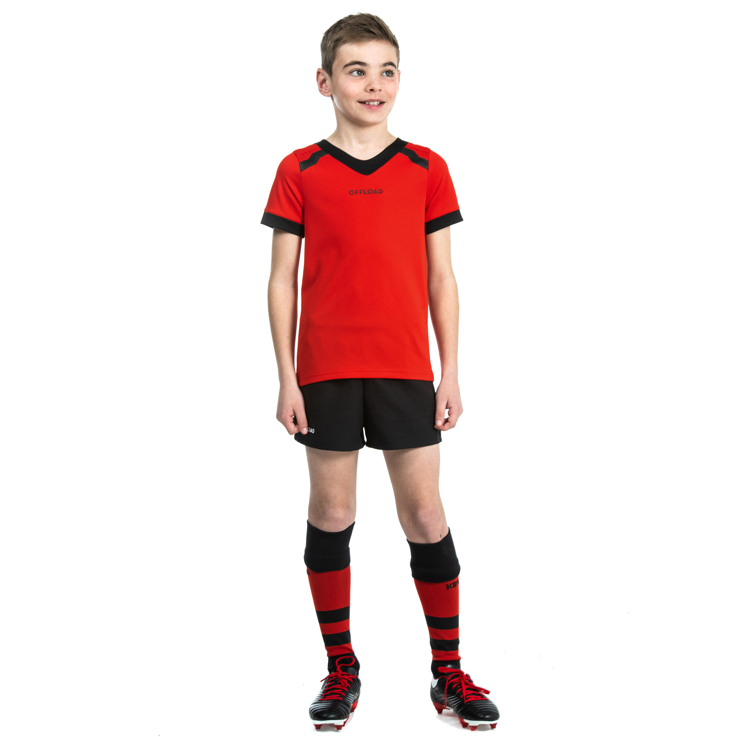 Kids' Rugby Shirt R100 - Red 4/8