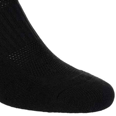 Adult Rugby High-Cut Socks R500 - Black/Grey