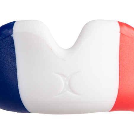 Kids' Rugby Mouthguard France J - Blue/White/Red