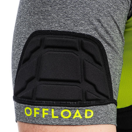 Sivo-žuti štitnici za ramena za ragbi R900