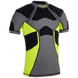 Men's Rugby Shoulder Pad R900 - Grey/Yellow