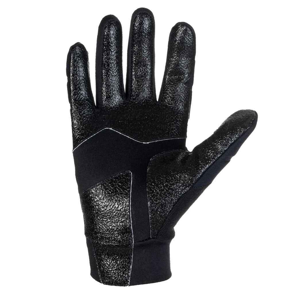 Kids' Rugby Full Winter Gloves 500 - Black