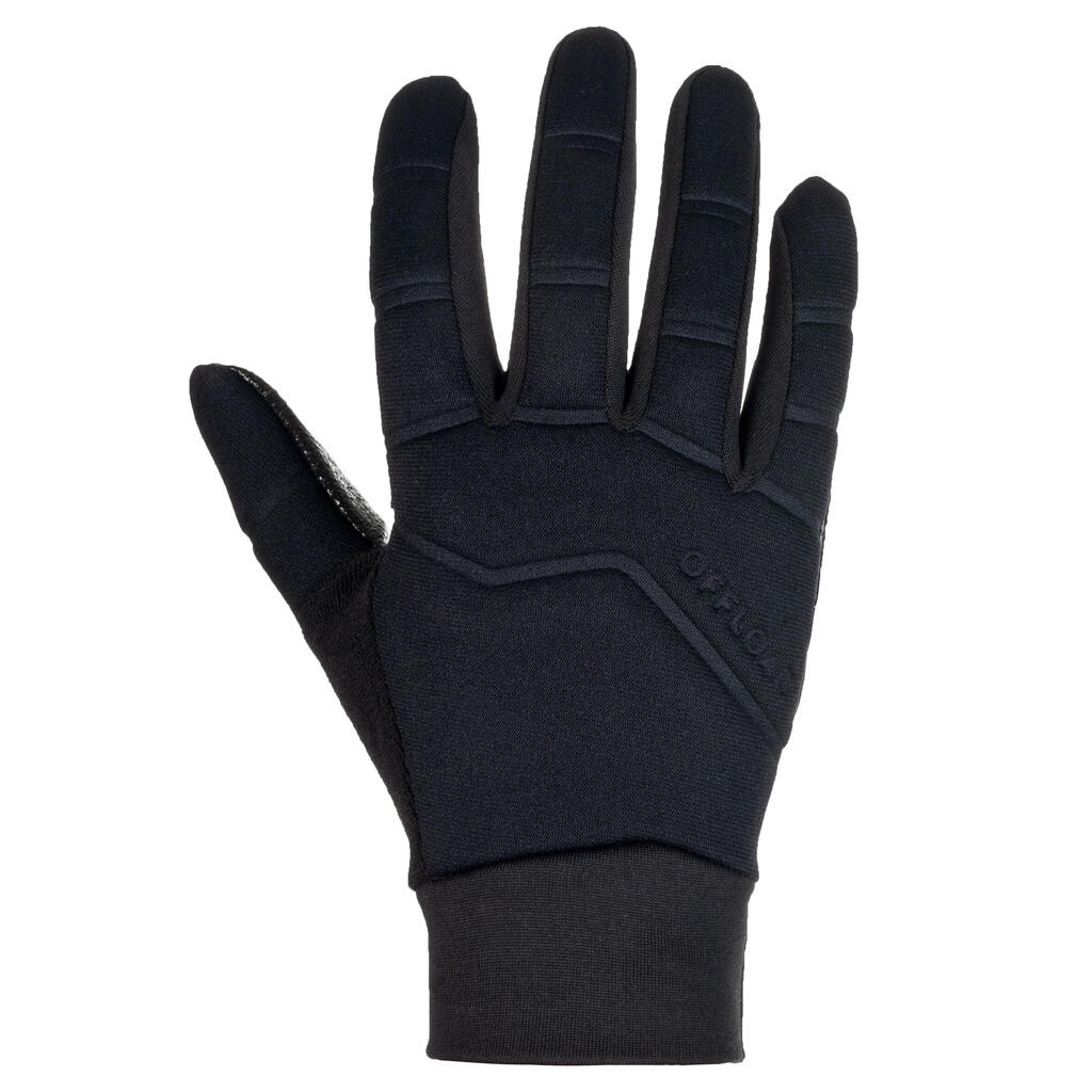 Kids' Rugby Full Winter Gloves 500 - Black