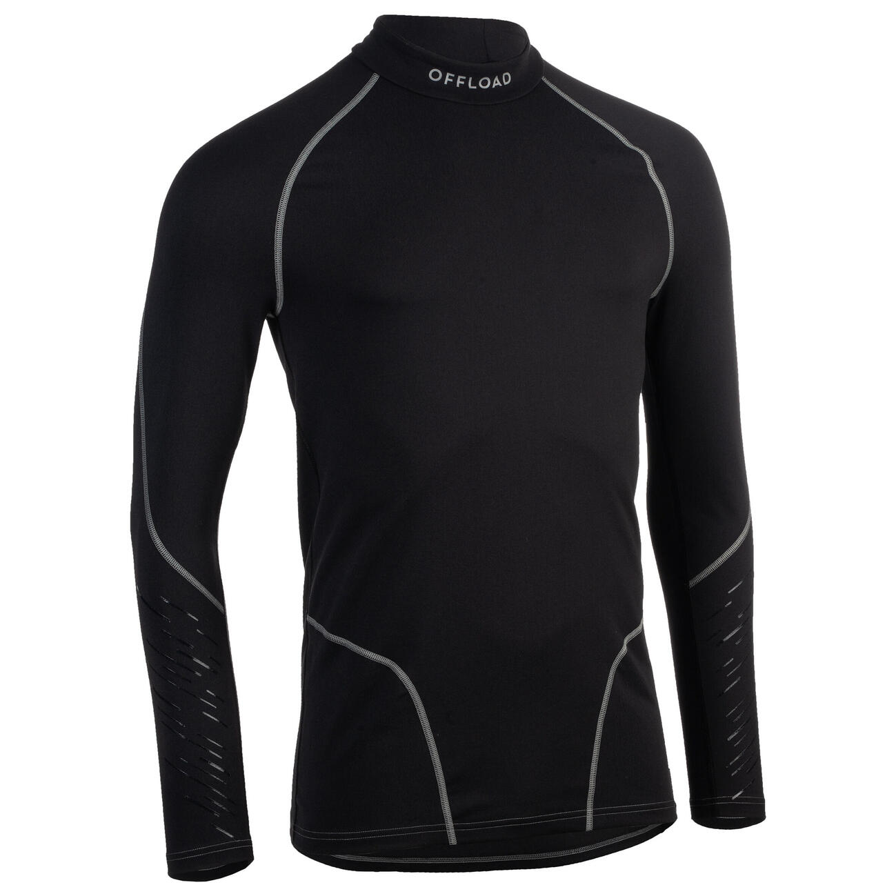 Camiseta Térmica Manga Larga Rugby Offload R500 Hombre Negro Offload
