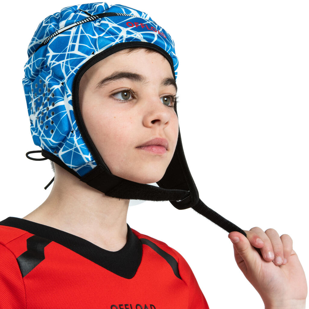 Kopfschutz Rugby R500 Kinder/Damen/Herren blau