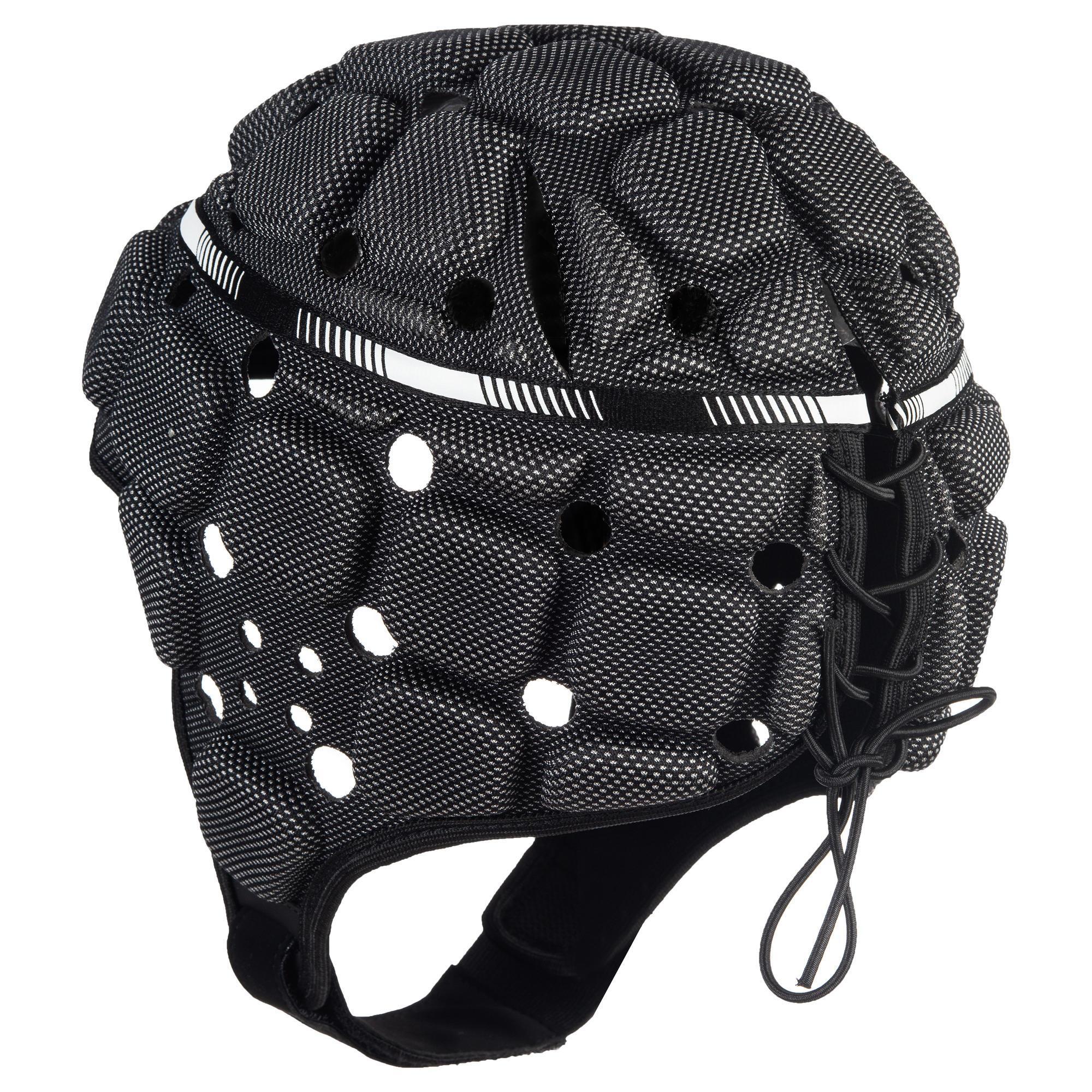 Casco da rugby per adulti R900 nero