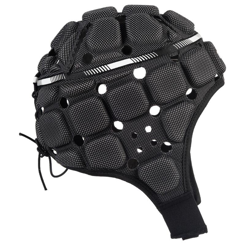 成人款橄欖球爭球頭盔R900－黑色