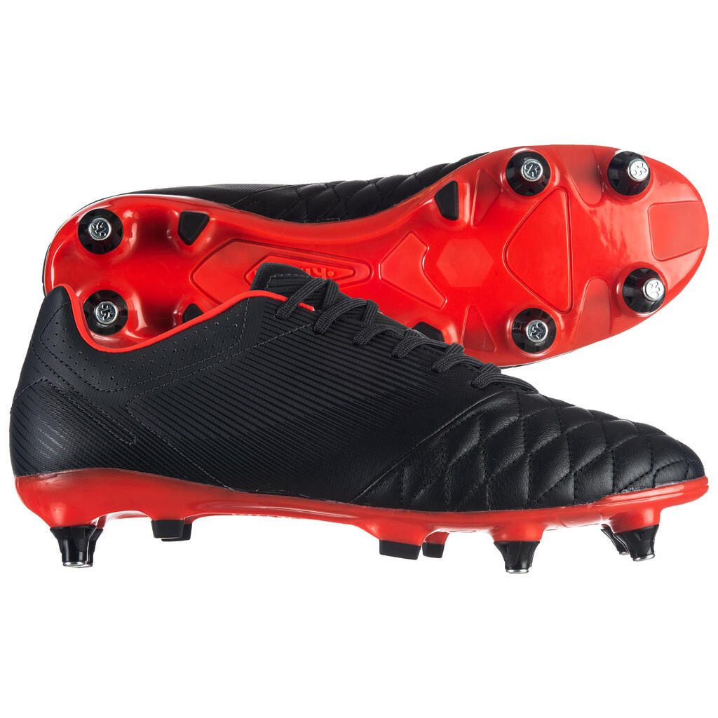 Hybrid Rugby Boots Agility R900 SG - Black/Red