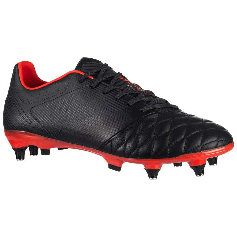 BOOTS RUGBY WET PITCH MEN Rugby - Hybrid Agility R900 SG - Black OFFLOAD - Rugby