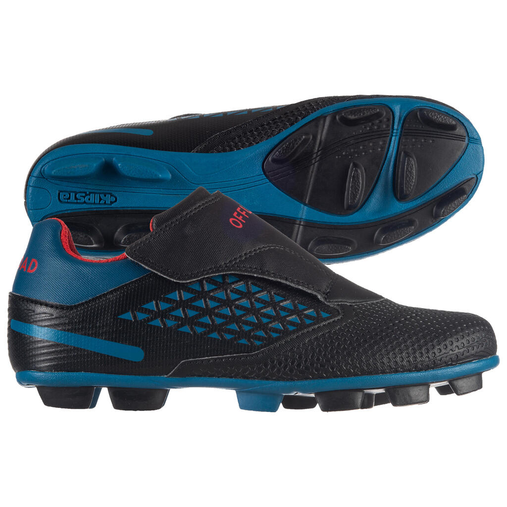 Kids' Moulded Rugby Boots Skill R100 FG - Blue