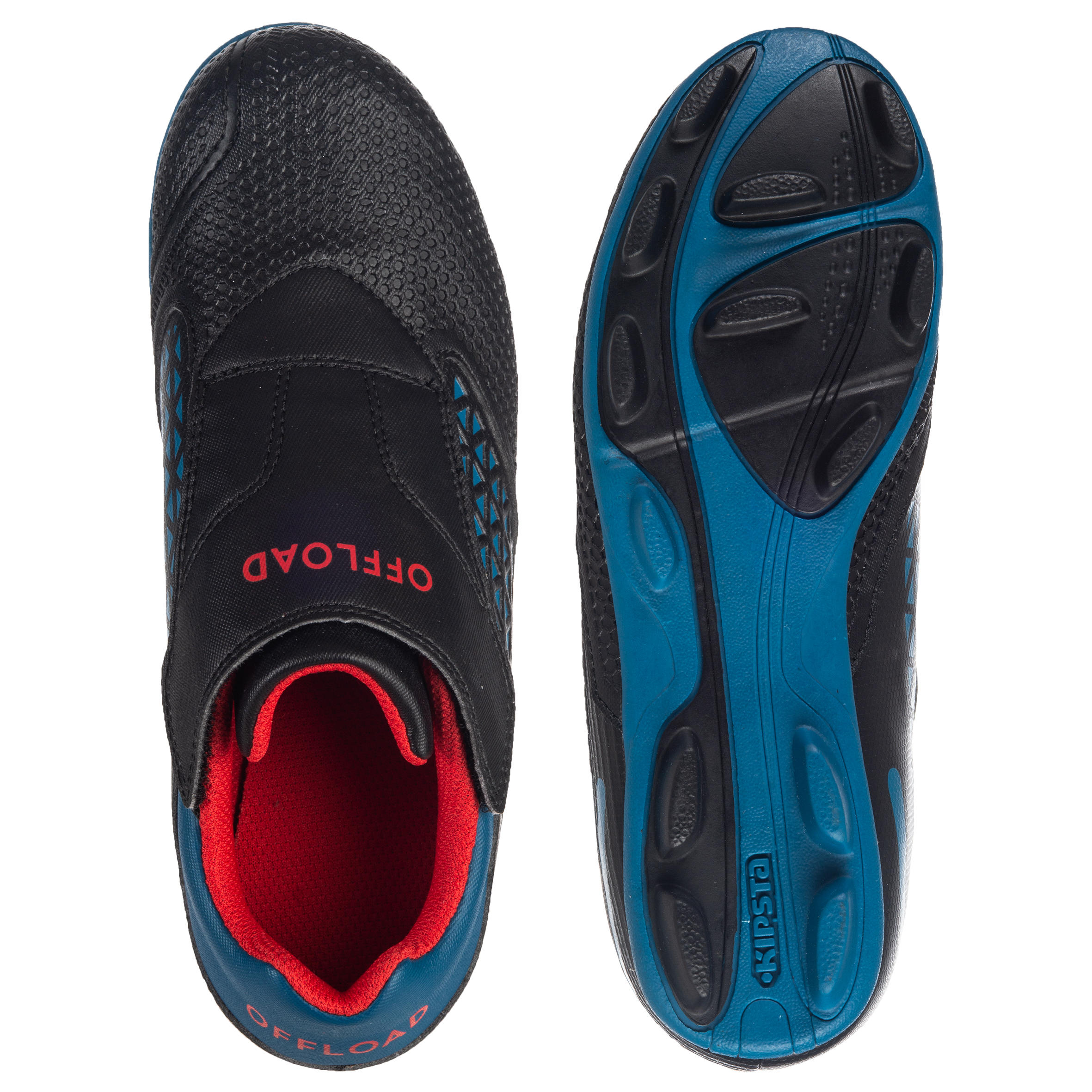 Kids' Moulded Rugby Boots Skill R100 FG - Blue 3/7