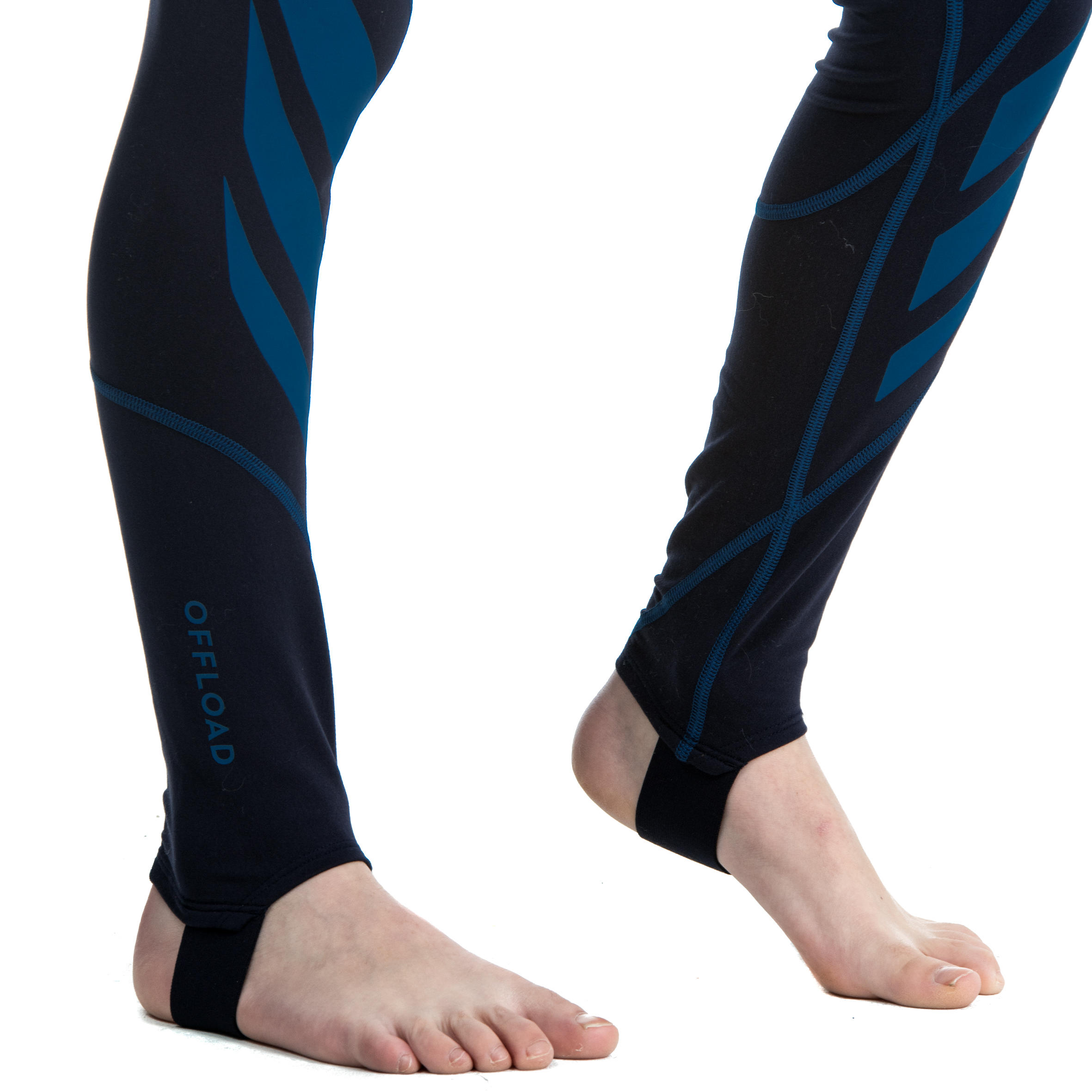 Kids' Rugby Tights R500 - Blue 6/14