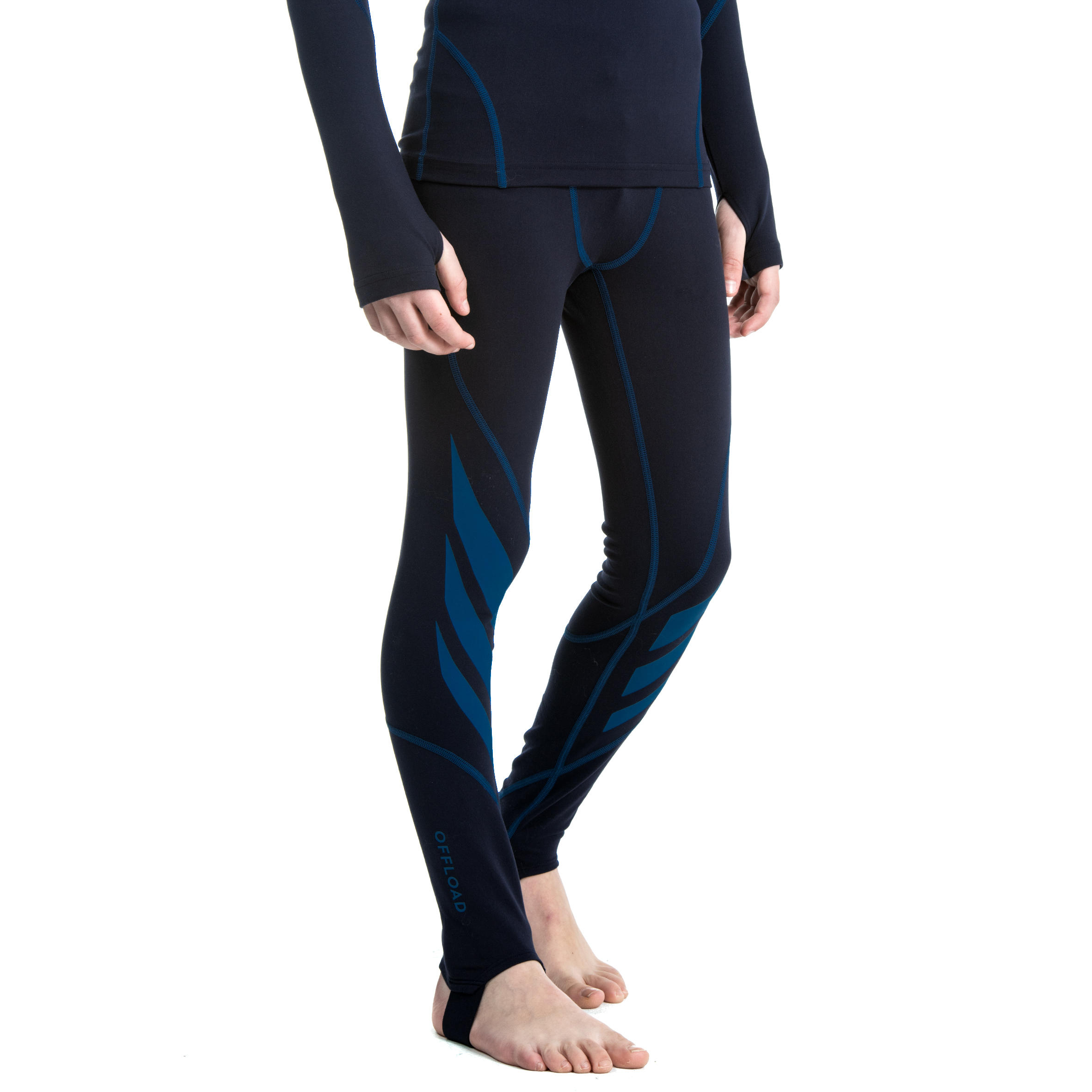 Kids' Rugby Tights R500 - Blue 4/14