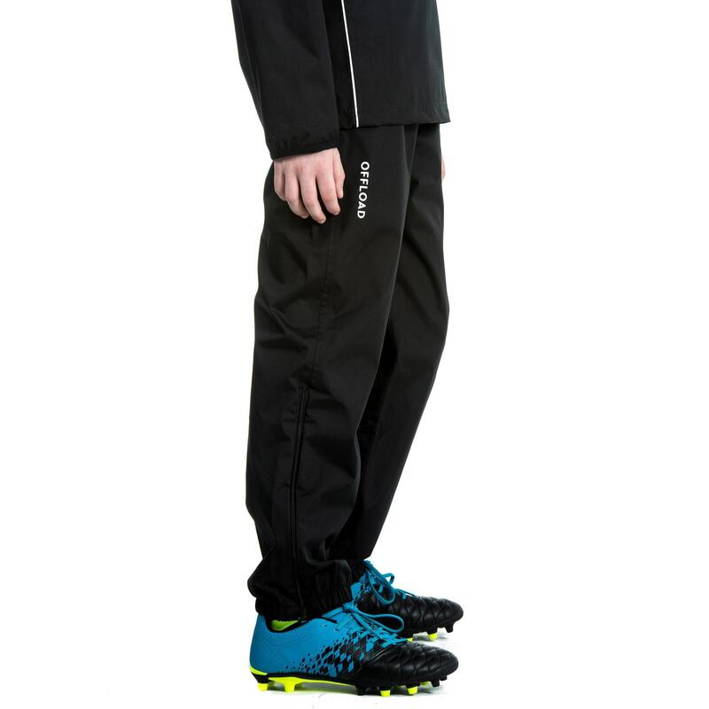 Smock pants voor rugby volwassenen R500 zwart